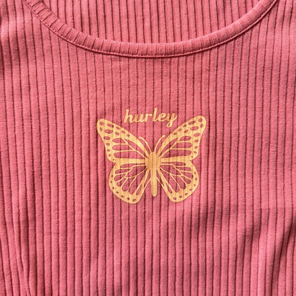 Pink Hurley Butterfly Tank - size XL - Picture 3 of 7